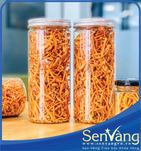 Đông Trùng Hạ Thảo Sen Vàng Sấy Khô 50Gr